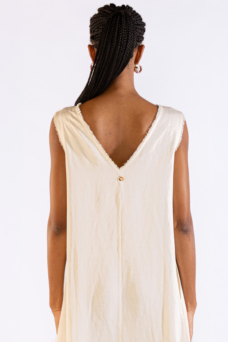 LARA LONG DRESS Cream