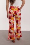 PANTALON LEONOR ESTAMPADO ROJO Y AMARILLO