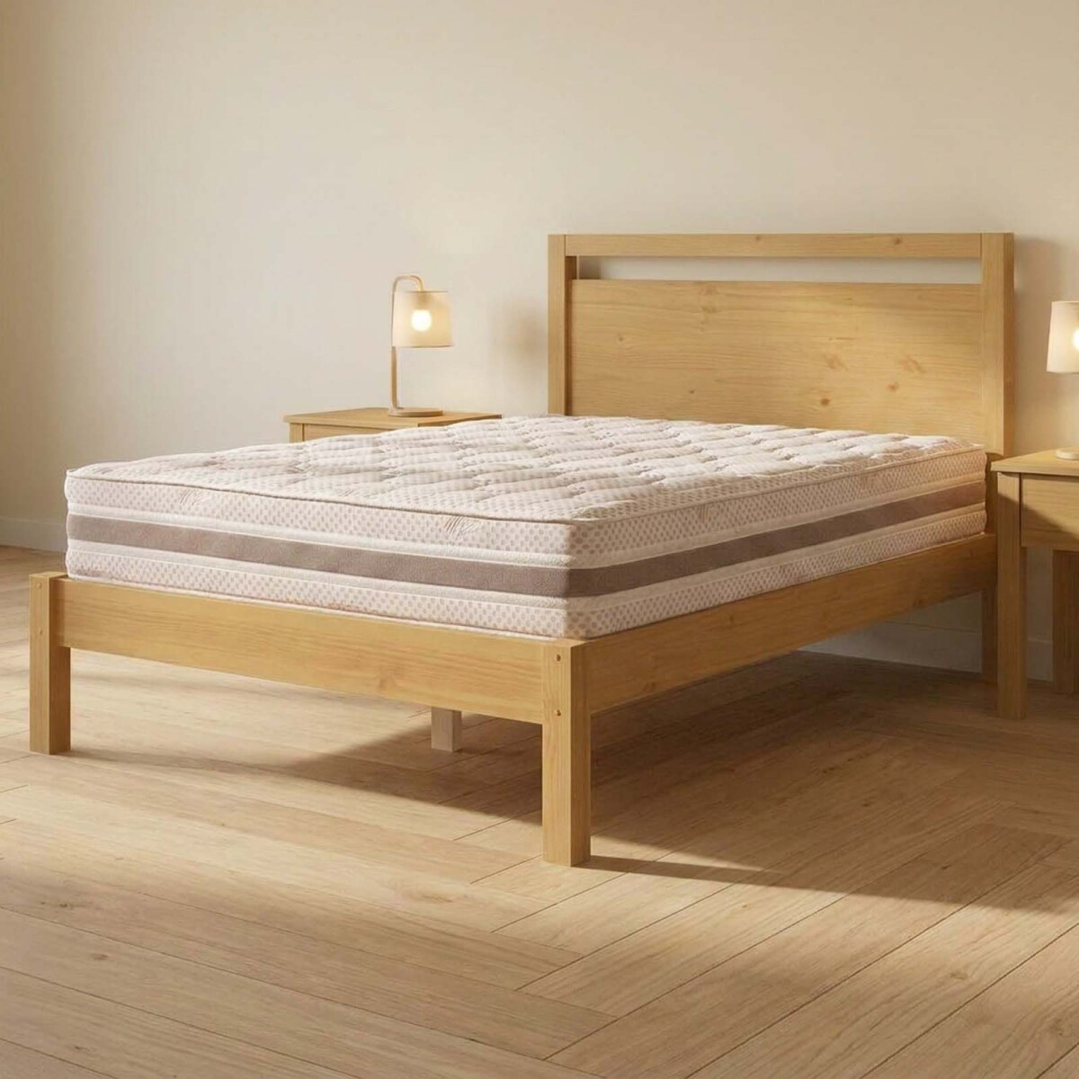COLCHÓN - 2 PLAZAS RESORTESPOCKET NATURAL-BEIGE SIMPHONY 