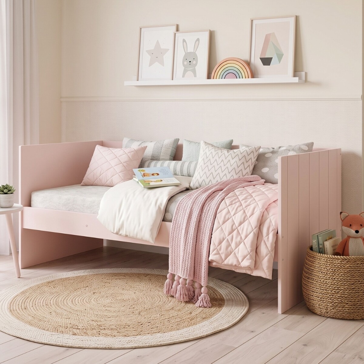 Sofa Cama Lotus - Reller - Rosa 