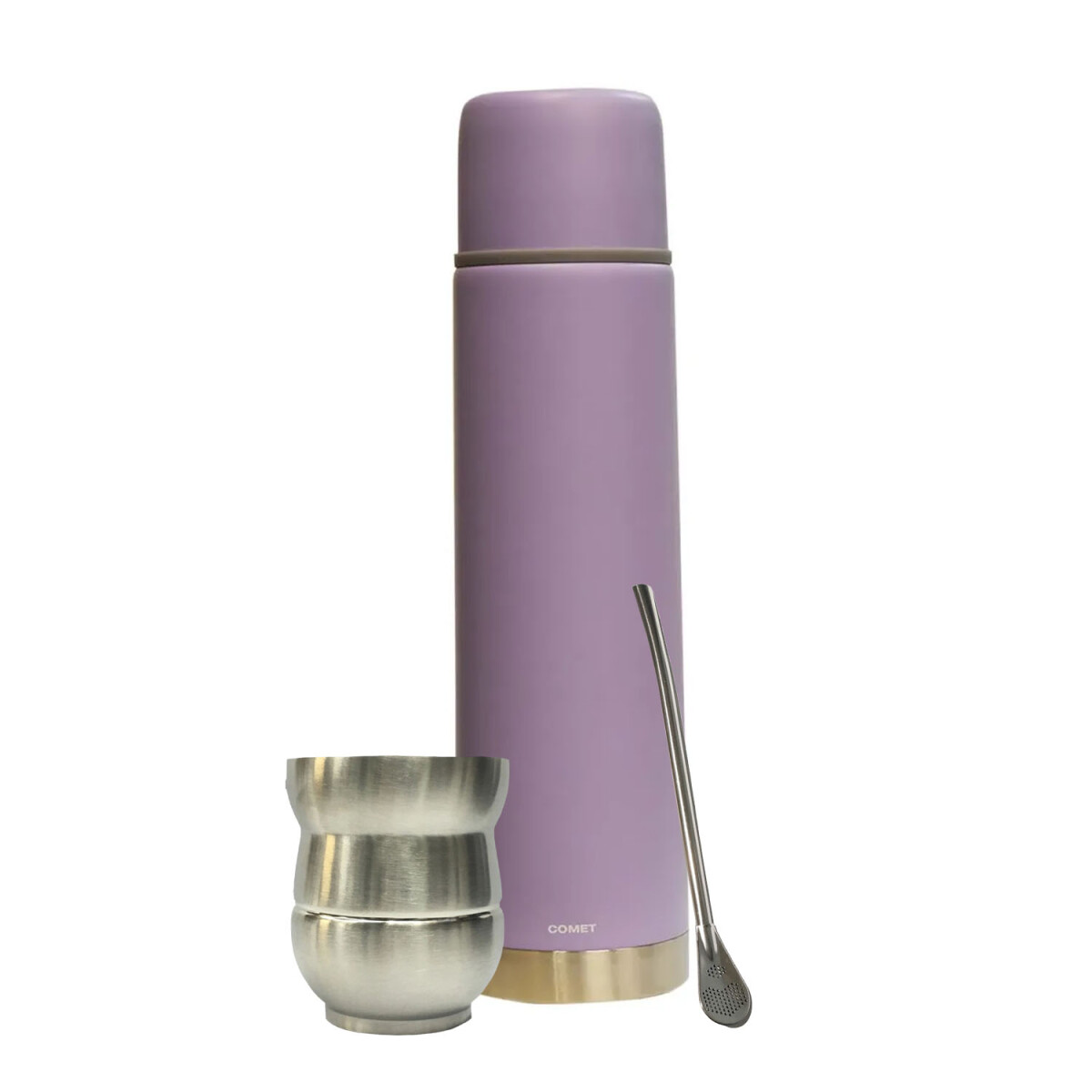 Set Termo Bala 750ml +mate 140ml +bombilla regalo Comet - Lila 