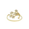 Anillo Flor-Oro Bajo-Piedra Zirconia-AN8103 conpiedra