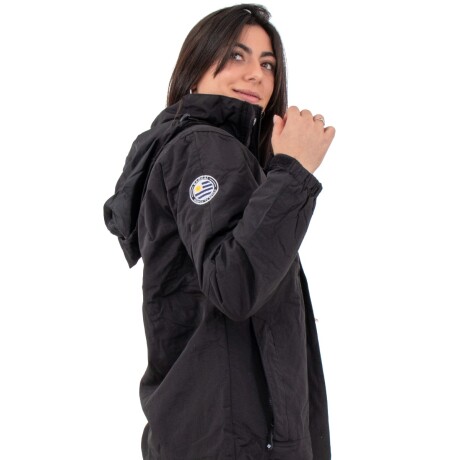 Campera Taslon Dama Negra