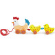 Gallina de arrastre con dos pollitos Viga Gallina de arrastre con dos pollitos Viga