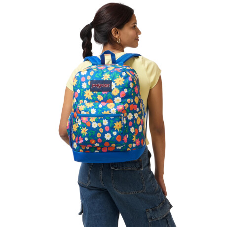 Mochila Escolar p/ Laptop Jansport Cross Town Plus Original Flower Market
