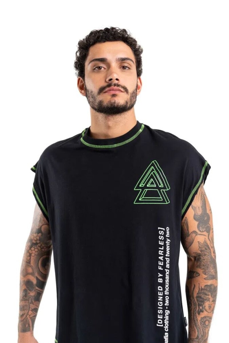 MUSCULOSA NEGRA PARA HOMBRE 