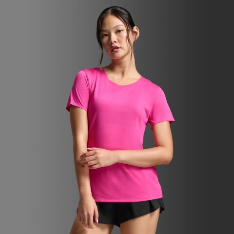 Polo Running Light Speed Tech Tee Mujer Fuchsia/fuchsia Reflective