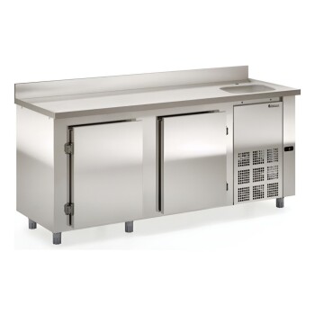 Bajomostrador Refrigerado 2 m con Pileta | Gelopar GBFE-200CD Bajomostrador Refrigerado 2 m con Pileta | Gelopar GBFE-200CD