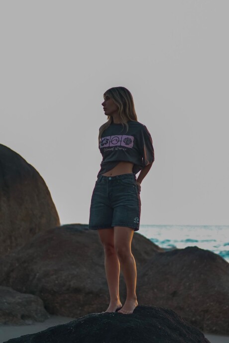 Short Denim Boarder / Negro U