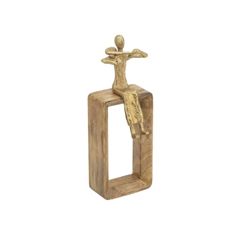 MUSICO PEQUEÑO DECORATIVO 11x11x31CM MADERA MUSICO PEQUEÑO DECORATIVO 11x11x31CM MADERA