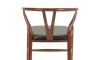 Silla Wishbone - Madera de Roble tapizada Silla Wishbone - Madera de Roble tapizada