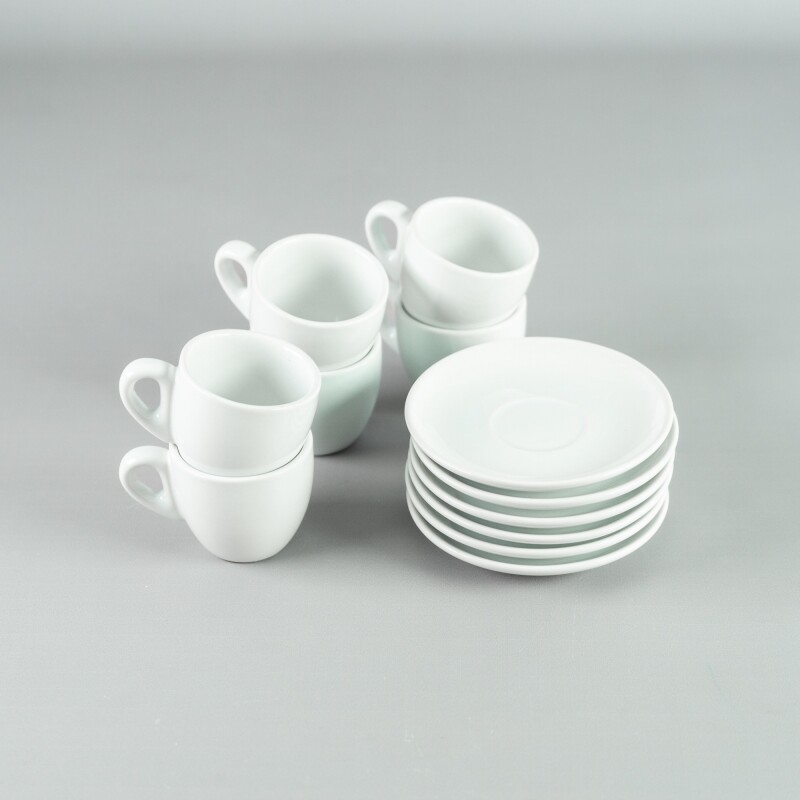 Taza de Café 90ml c/ Plato 11,5 cm Blanco Choosing Taza de Café 90ml c/ Plato 11,5 cm Blanco Choosing