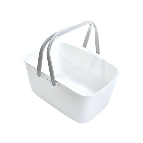 Canasto Organizador blanco c/asa 30x21x15cm Canasto Organizador Blanco C/asa 30x21x15cm