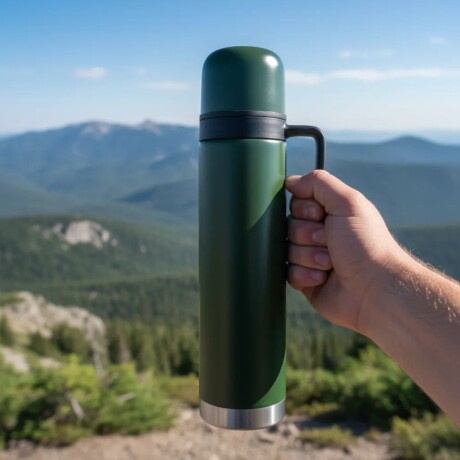 Termo en acero inoxidable de 750 ml Verde Militar