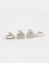 Broches Sets Con strass Set De Broches - Plateado