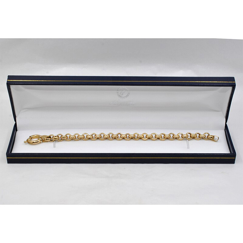 Pulsera Rolo En Oro 18K Con Cierre Marinero Pulsera Rolo En Oro 18K Con Cierre Marinero