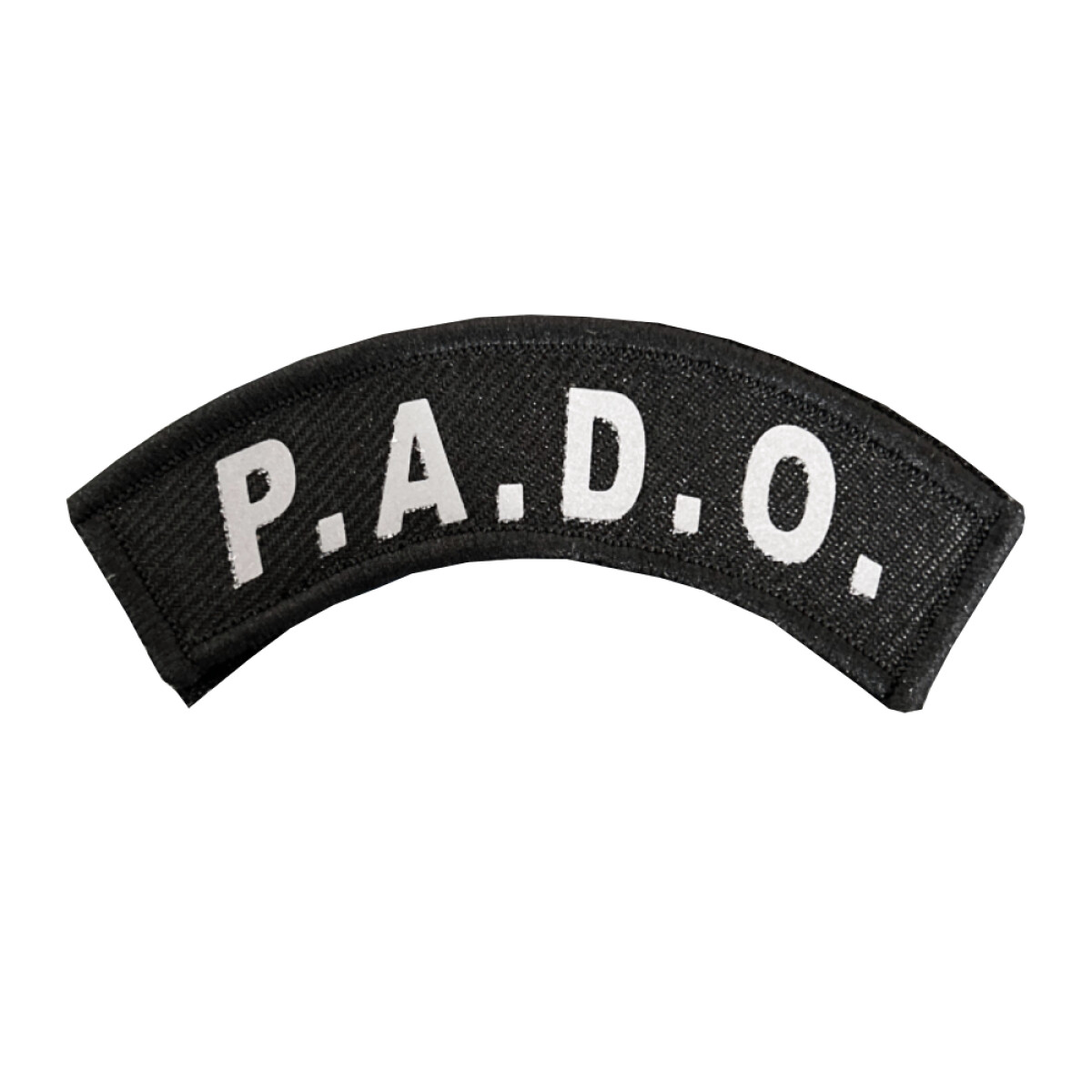 Parche reflectivo medialuna PADO - Negro 