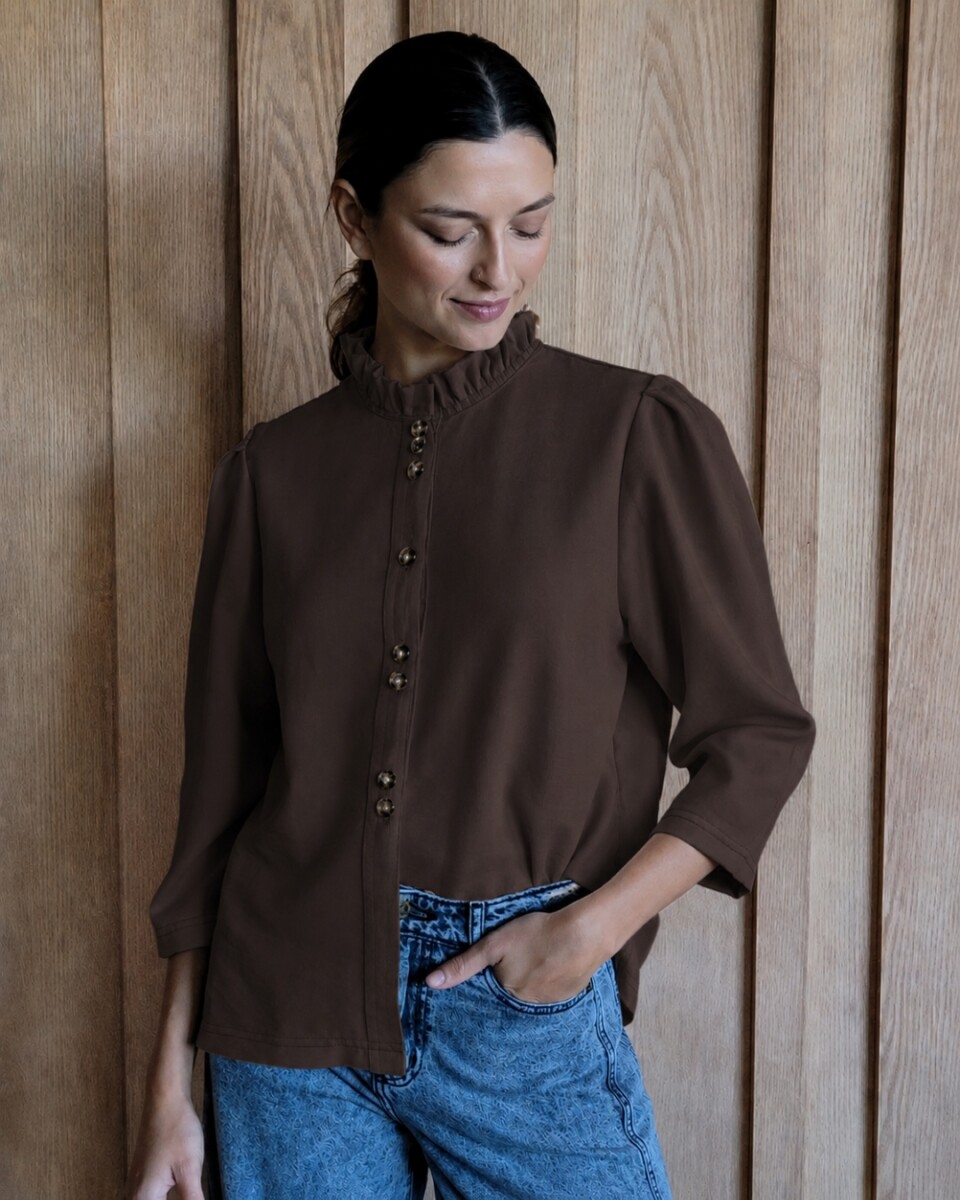 Camisa Carlotta 2.0 - Chocolate 