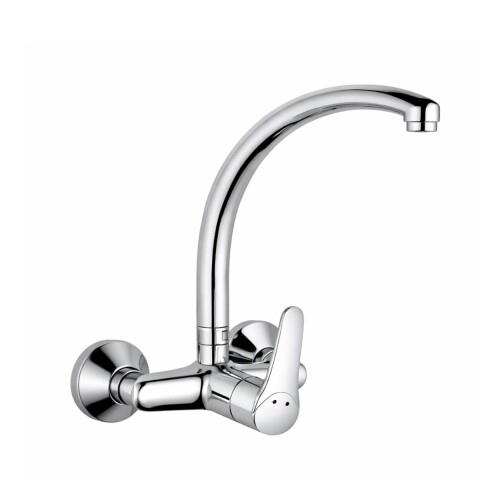 Grifería de cocina Monocomando de pared Golf cromado Grifería De Cocina Monocomando De Pared Golf Cromado