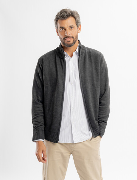 Campera tejida grafito