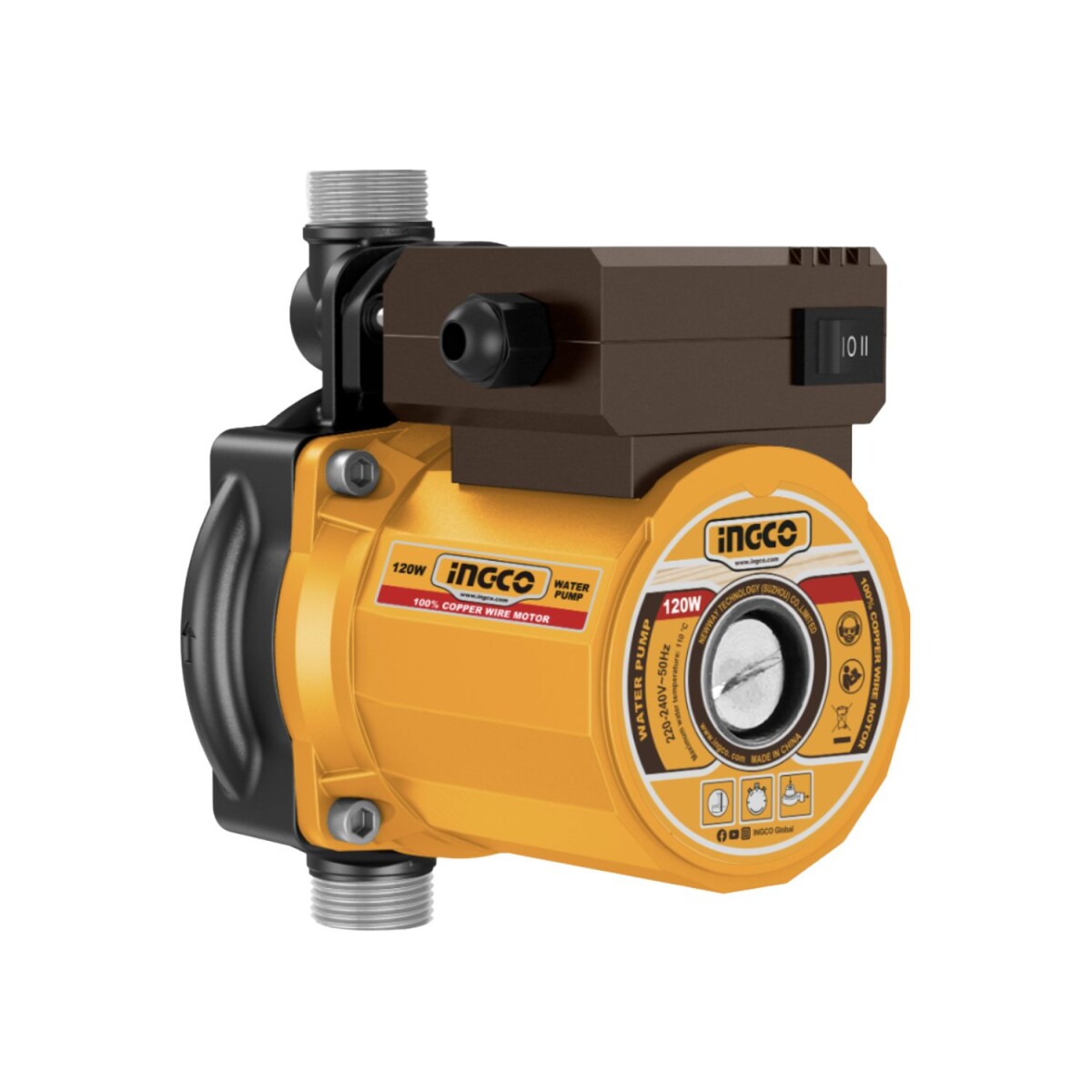 Bomba Elevador de Presión 120W Ingco SCM120 