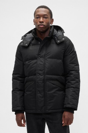 Campera Logo Gap Puffer Hombre Black 1