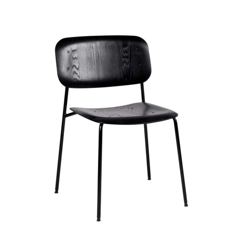 SILLA DE COMEDOR MADERA-Y-METAL NEGRO O´CONOR II
