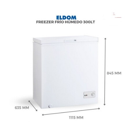 FREEZER ELDOM HORIZONTAL 300 Lts. 1 PUERTA FRIO HUMEDO. FREEZER ELDOM HORIZONTAL 300 Lts. 1 PUERTA FRIO HUMEDO.