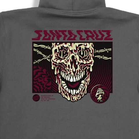 CANGURO SANTA CRUZ TOXIC SKULL Grey