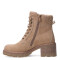 Botas de Mujer Miss Carol MOUNTY acordonada con Taco Beige