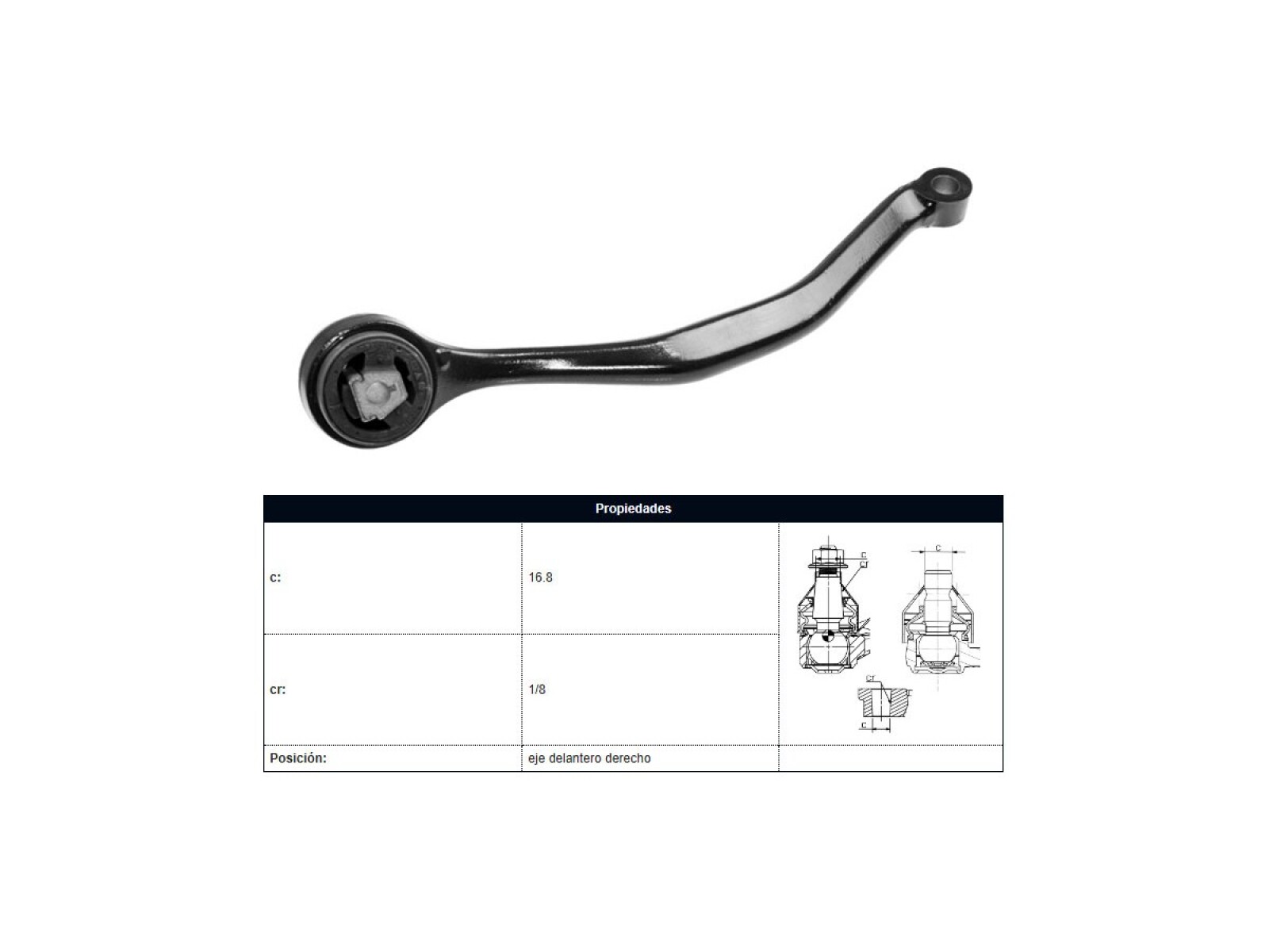 Brazo De Suspensión Del BMW X3 (E83)/X3 Diesel (E83) 03-09 Der 