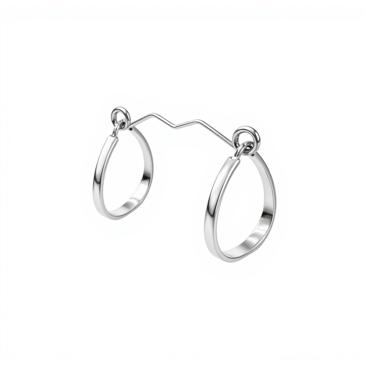 Caravanas Aro ancho Plata - Plata 925- Sin Piedra - CA4119 - sinpiedra 