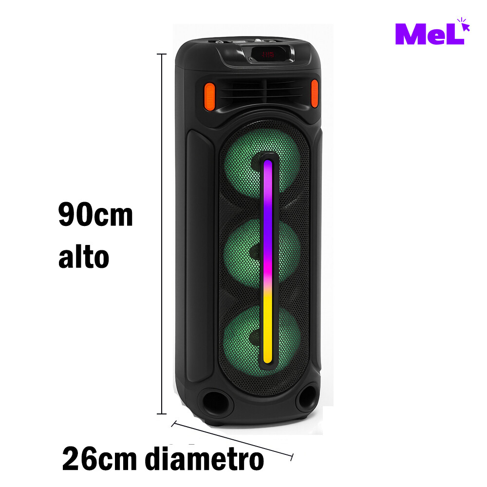 Parlante Giratorio Tamaño Gigante 90cm Con Microfono Parlante Giratorio Tamaño Gigante 90cm Con Microfono
