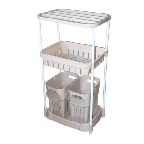 Carro Organizador Cesto 3 Niveles Baño y Cocina 031-4 001