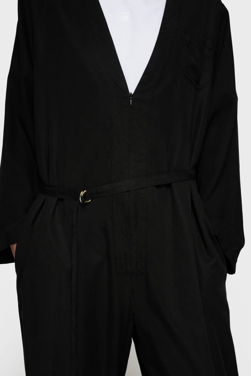 COMFORT JUMPSUIT TENCEL Negro