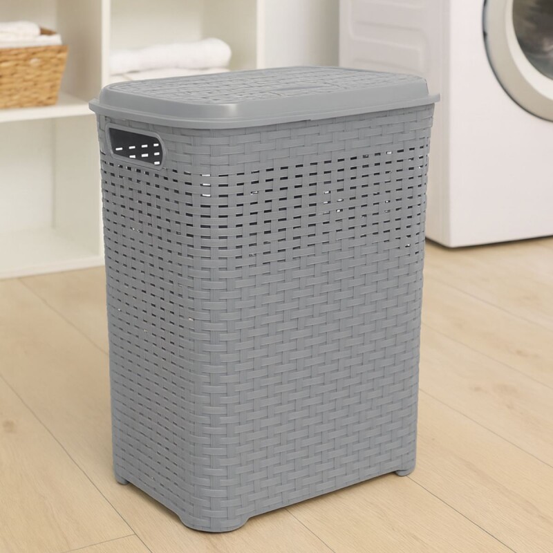 Cesto para ropa 45 lts GRIS