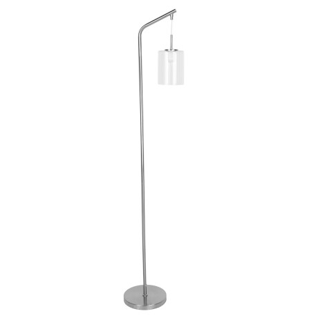 LÁMPARA DE PIE METAL-Y-VIDRIO TRANSPARENTE LF95579