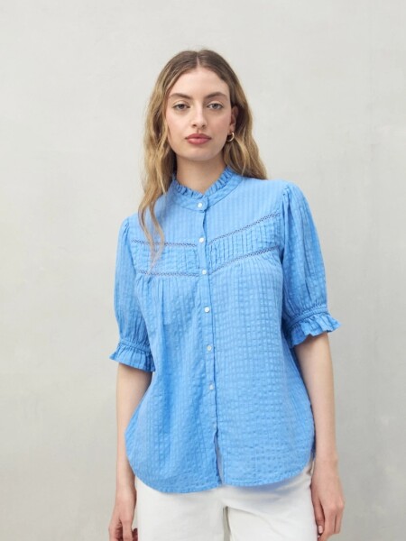 CAMISA D.CASSIN ERRANTE CELESTE