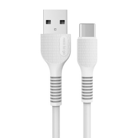 Cable De Datos Roca To Go Usb A A Usb C 100Cm 2.4A Ub BLANCO