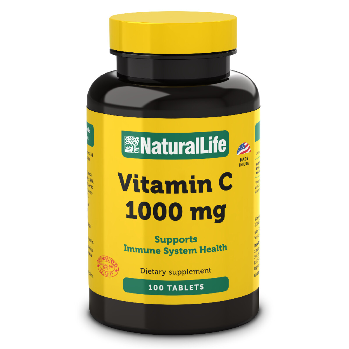 Vitamina C Natural Life 1000mg 100 Tabletas 