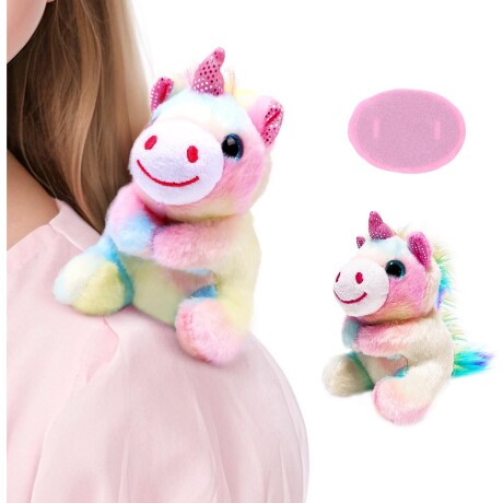 PELUCHE CON IMAN UNICORNIO MULTICOLOR DR5134 MULTICOLOR