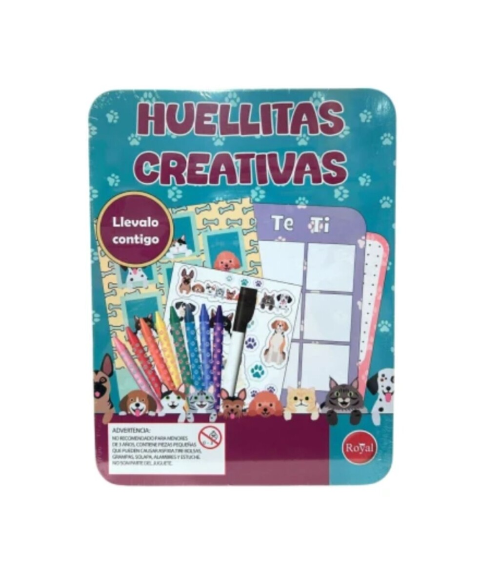 JUEGO HUELLITAS CREATIVAS DE VIAJE EN LATA - S/C 