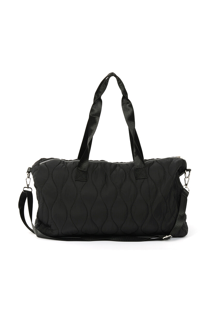Bolso deportivo capitoneado Negro