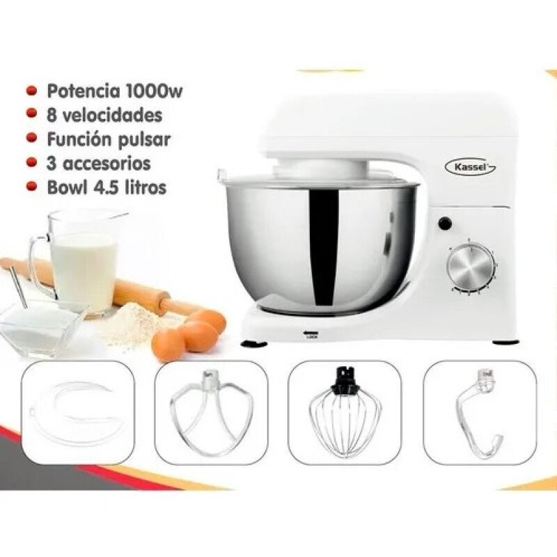 Batidora Planetaria Kassel KS-BP1000 – Potencia y eficiencia profesional Batidora Planetaria Kassel KS-BP1000 – Potencia y eficiencia profesional