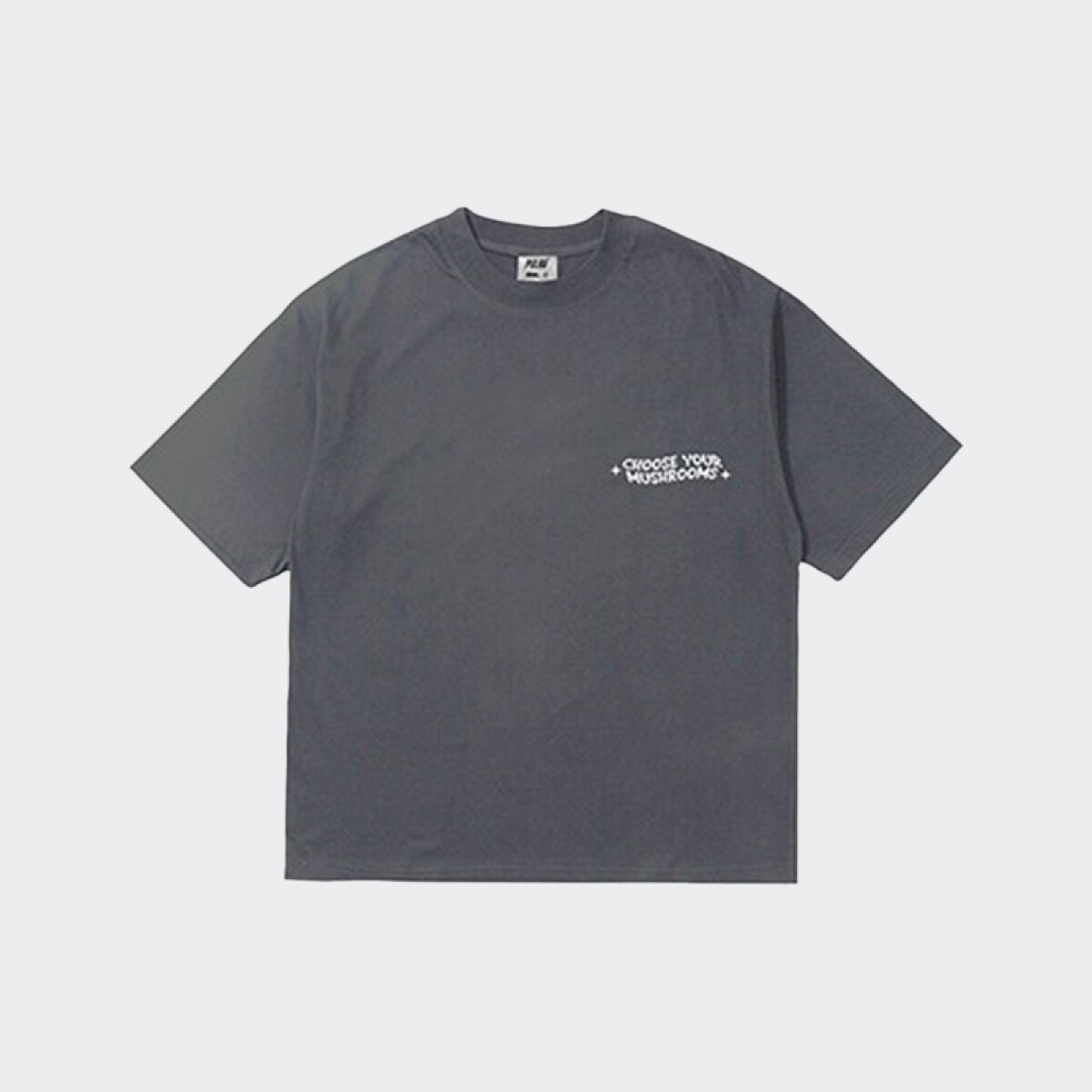 Remera Pulau Mushrooms - Gris 