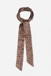 Pañuelo corbatín animal print marrón