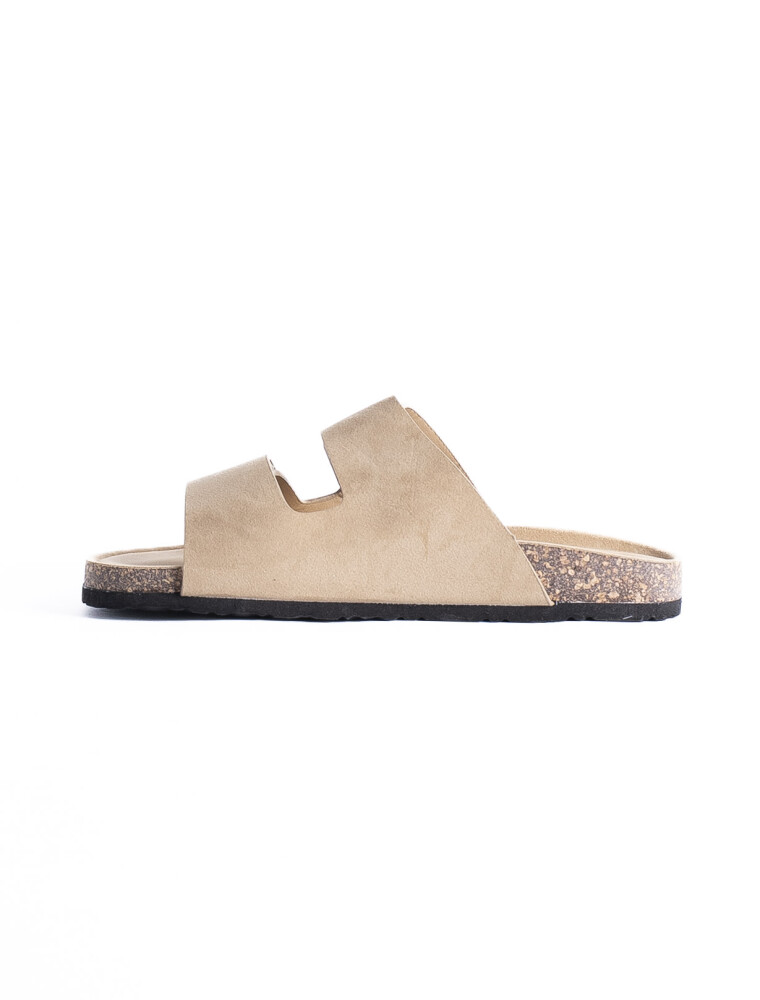Sandalia Cuero Marruecos Beige