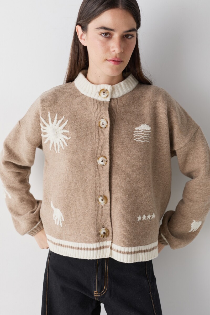 PRE VENTA CARDIGAN TERRO UY - Beige 