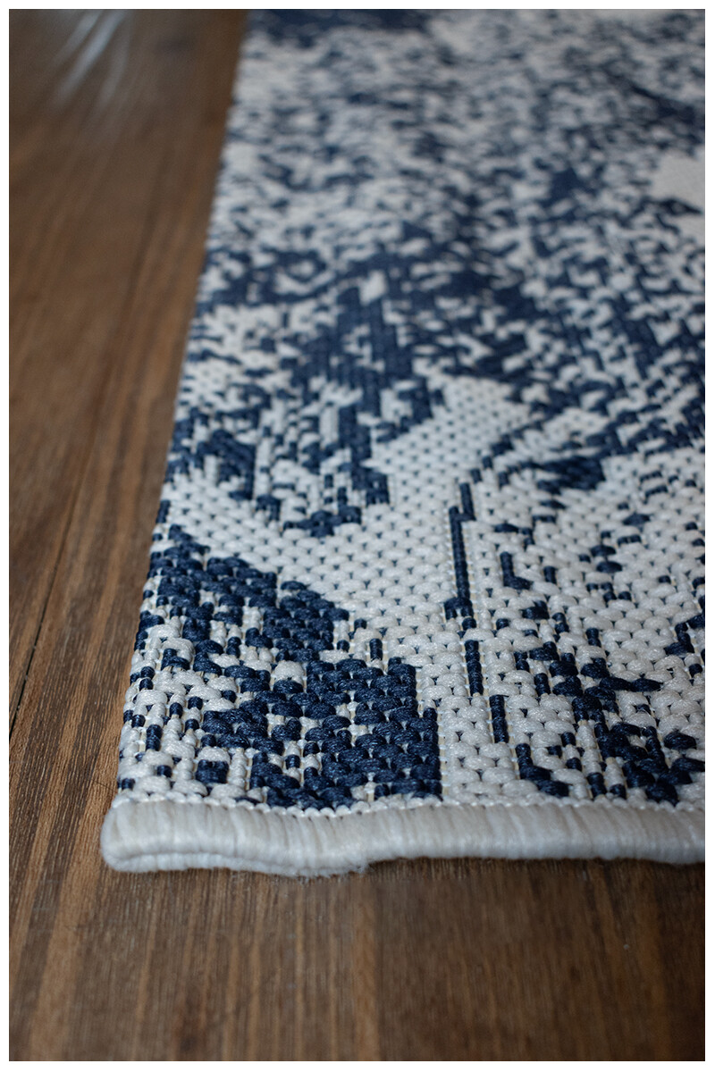 LINEO ALFOMBRA LINEO LIN/B097/H501/ 120X170 WOOL/MIDNIGHT BLUE