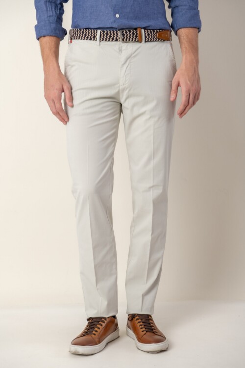 Pantalón de algodón Classic Fit Hielo